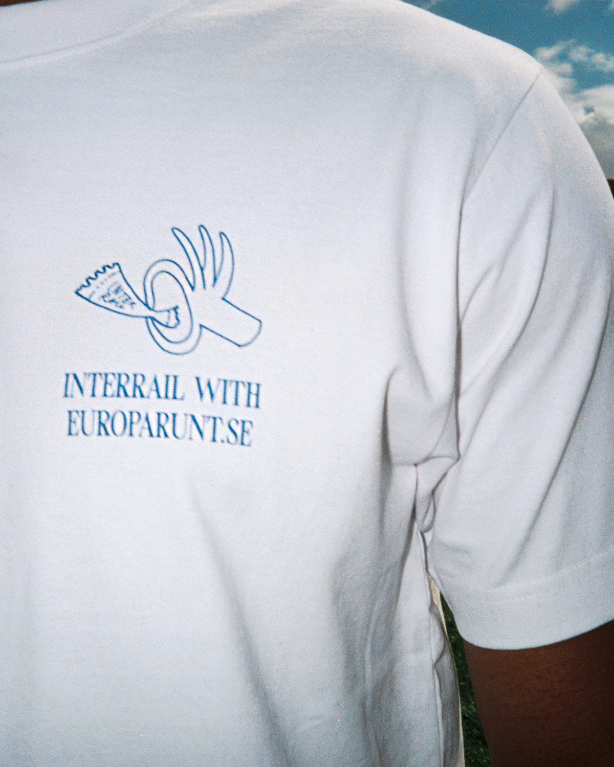 INTERRAIL CATCH A TRAIN T-SHIRT (BLÅ)